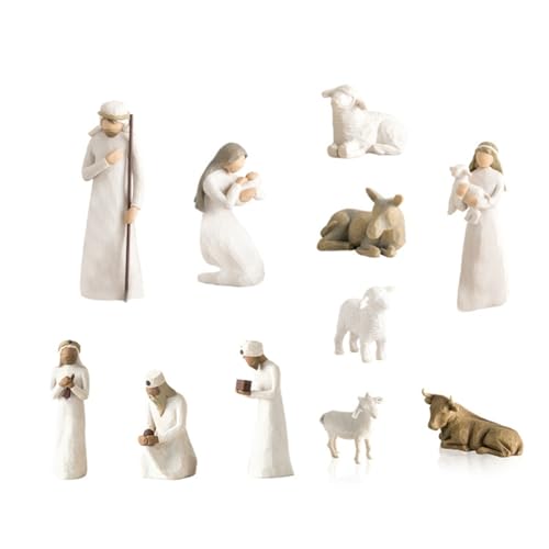 Loufy 10-Teilige -Krippenstatue, Weihnachtskrippen-Statue, Miniatur-Kirchendekoration, Kleine Jesus-Krippe, Weihnachtskrippen-Statue Loufy 10-Teilige -Krippenstatue, Weihnachtskrippen-Statue, Miniatur-Kirchendekoration, Kleine Jesus-Krippe, Weihnachtskrippen-Statue von Loufy