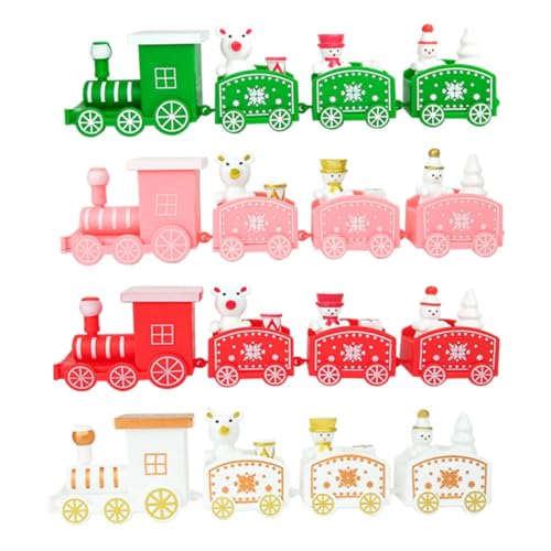 Loufy 4 Stück Weihnachtsschmuck Zug mit Zugdekoration, Mini-Set für Weihnachtsfeier Loufy 4 Stück Weihnachtsschmuck Zug mit Zugdekoration, Mini-Set für Weihnachtsfeier von Loufy