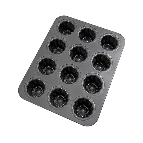 Loufy Canele-Form mit 12 Mulden, antihaftbeschichtet, geeignet für Ofen, Backen, Pudding Loufy Canele-Form mit 12 Mulden, antihaftbeschichtet, geeignet für Ofen, Backen, Pudding von Loufy