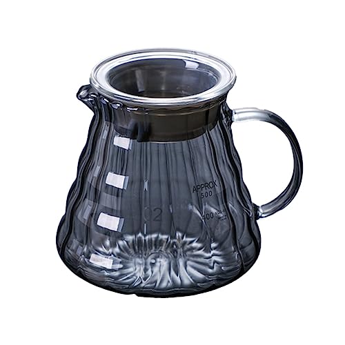 Loufy Glas Eispupille Handgebrühter Kaffee Tropffilter Cup Haushalt Kaffeekanne Kaffee-Utensilien Set Filterelemente Ersatzteile von Loufy