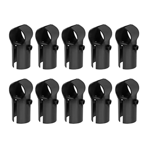 Loufy T-Rohrschelle, Verbindungsstück, Kettenglied, Zaunklemme, Edelstahl 201, schwarz, T-Stück, Endschienen, Stärke 1,7 mm, 10 Stück, einfache Installation Loufy T-Rohrschelle, Verbindungsstück, Kettenglied, Zaunklemme, Edelstahl 201, schwarz, T-Stück, Endschienen, Stärke 1,7 mm, 10 Stück, einfache Installation von Loufy