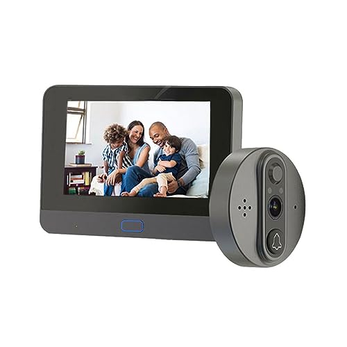Loufy Tuya Wireless Video Intercom Türbell Kamera 1080P Smart Home Digitaler Türspion 4,3 Zoll PIR Motion Detect von Loufy