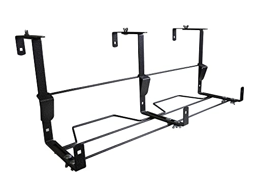 Louis Moulin 881 Halterung für Blumenkasten, ergonomisch, aus Flacheisen zum Aufhängen, Epoxidstahl, frost- und UV-beständig, Farbe: Grau gehämmert, 60 x 16 x 26 x 24,5 cm (B x T x H) – Ø 16 – von Louis Moulin