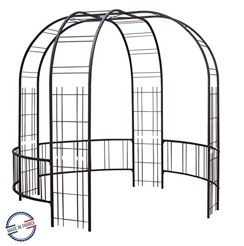 Pavillon, Premium, quadratisch, 25 cm, 265 x 250 cm, Eisen, antik – hergestellt in Frankreich Pavillon, Premium, quadratisch, 25 cm, 265 x 250 cm, Eisen, antik – hergestellt in Frankreich von Louis Moulin