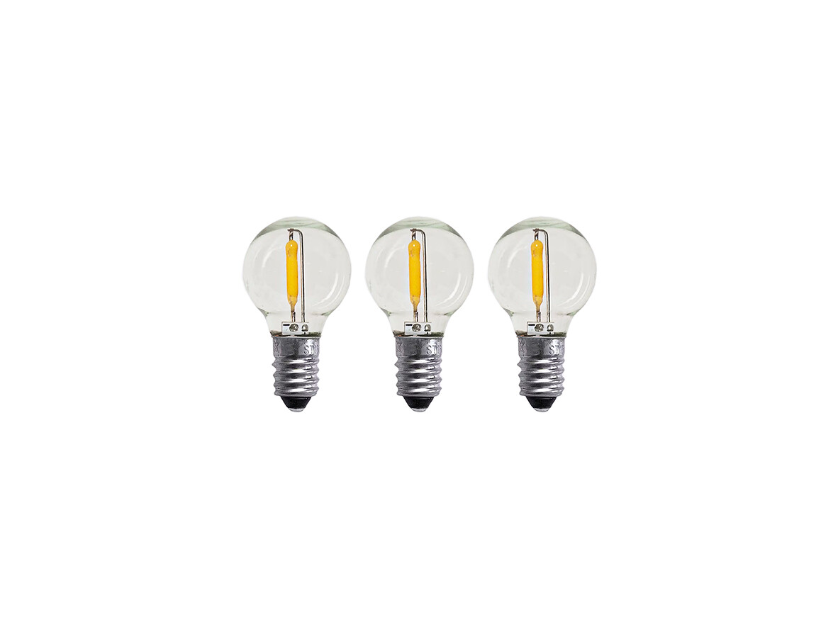 Louis Poulsen - Leuchtmittel LED 0,5W (14lm) 1900K Globe Clear 3-pack E10 Globen Lighting von Louis Poulsen