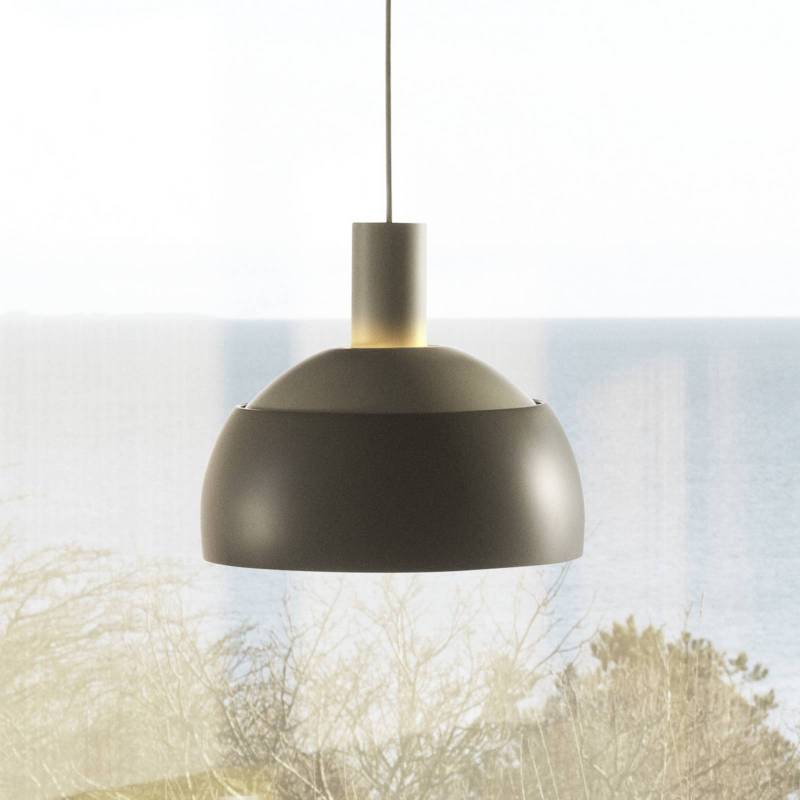 Louis Poulsen Hängeleuchte FJ Elements, grau, Ø 25 cm, E27 von Louis Poulsen