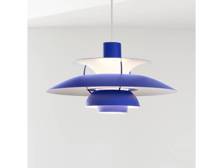 Louis Poulsen Design Hängelampe PH 5 Mini, dimmbar, blau, für Wohn- / Esszimmer, Aluminium, Design, Pendelleuchte von Louis-Poulsen