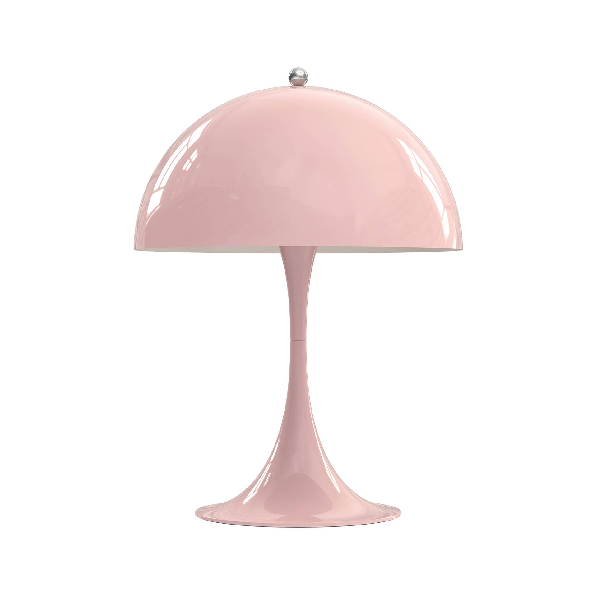 Louis Poulsen - Panthella 250 LED Tischleuchte - pale rose/Stahl/H x Ø 33,5x25cm/LED 10W/2700K/460lm/mit Dimmer von Louis Poulsen