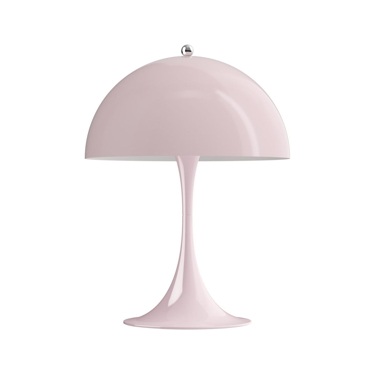 Louis Poulsen - Panthella 250 LED Tischleuchte - pale rose opal/Acryl/HxØ 33,5x25cm/LED 10W/2700K/589lm/ mit Dimmer von Louis Poulsen