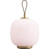 Louis Poulsen VL 45 Radiohus Portable LED Akkuleuchte blassrosa glänzend / Messing von Louis Poulsen