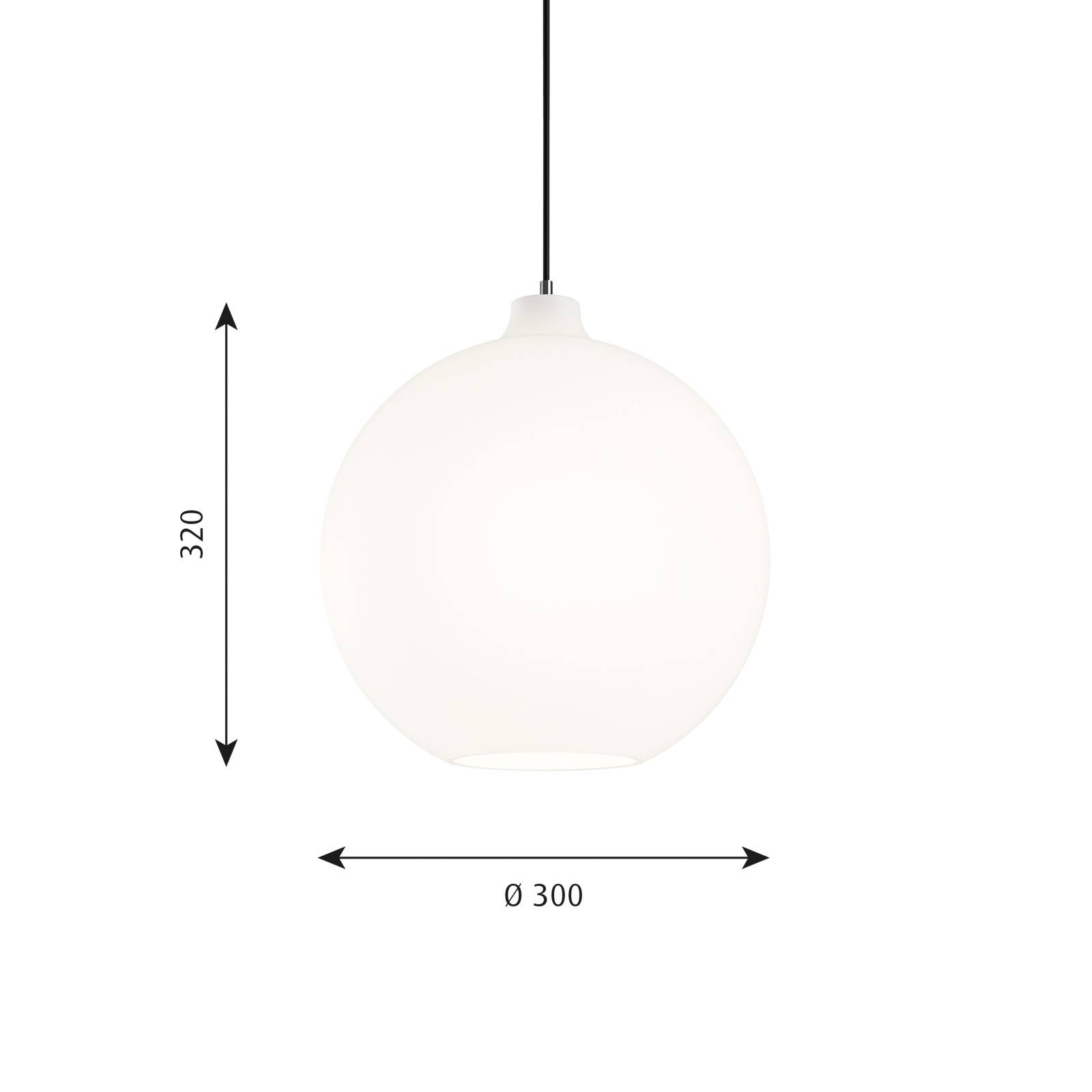 Louis Poulsen Wohlert Glas-Pendellampe Ø 30 cm von Louis Poulsen