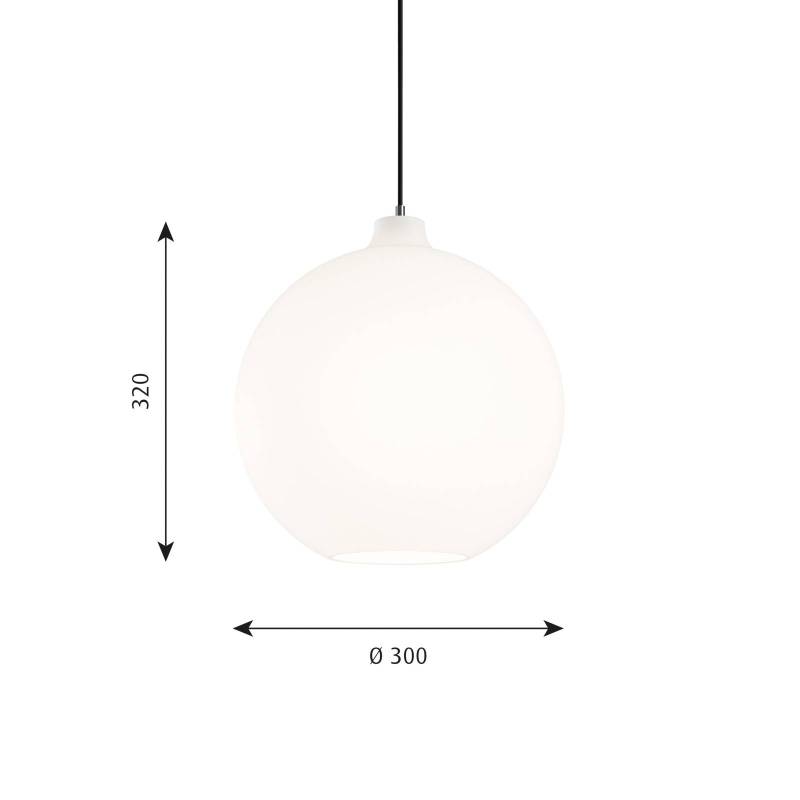Louis Poulsen Wohlert Glas-Pendellampe Ø 30 cm Louis Poulsen Wohlert Glas-Pendellampe Ø 30 cm von Louis Poulsen