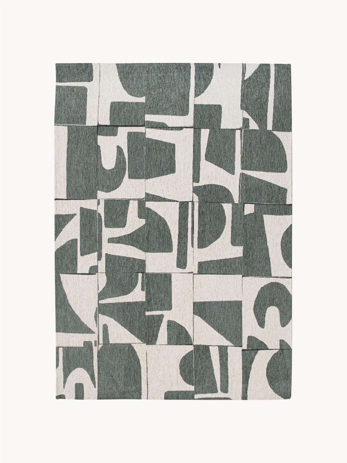 Teppich Papercut mit grafischem Muster von Louis de Poortere