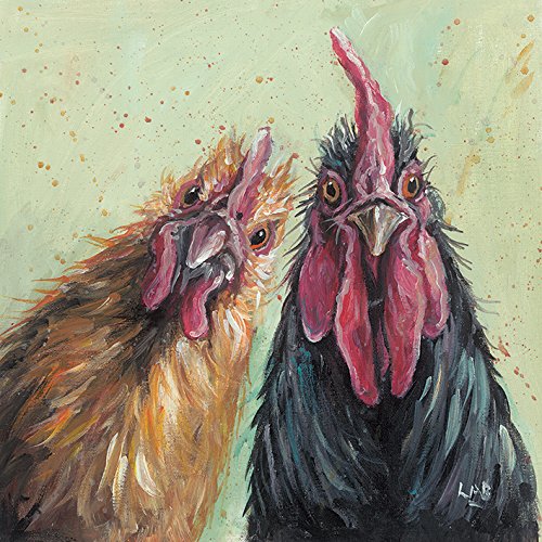 Louise Brown "George & Mildred" , 40 x 40 cm, Leinwanddruck von Louise Brown