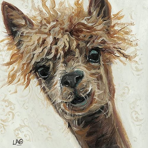 Louise Brown "Bad Hair Day , 40 x 40 cm, Leinwanddruck von Louise Brown