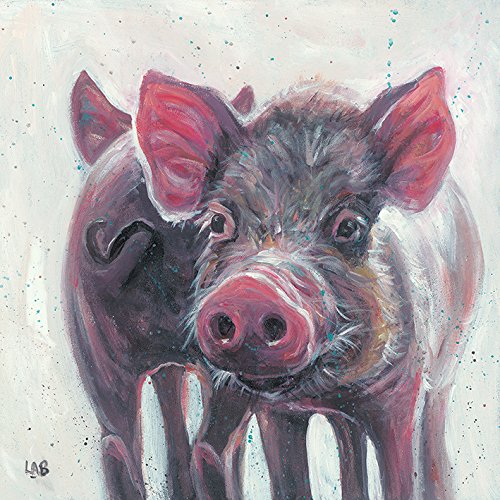 Louise Brown "Heads or Tails, 40 x 40 cm, Leinwanddruck von Louise Brown