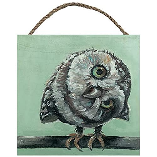 Louise Brown 'Little Owl' Holz- Wand Kunst,20 x 20 cm von Louise Brown