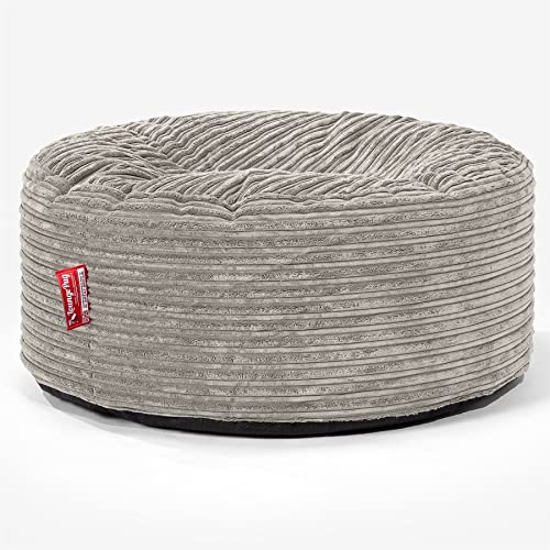 Lounge Pug, Sitzhocker Pouf, Sitzpouf, Cord Nerzfarben von Lounge Pug