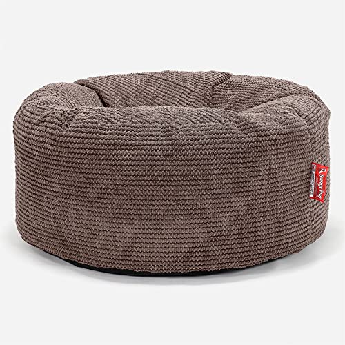 Lounge Pug, Sitzhocker Pouf, Sitzpouf, Pom-Pom Schoko von Lounge Pug