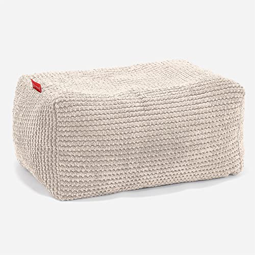 Lounge Pug, Fußhocker Pouf, Pom-Pom Creme von Lounge Pug