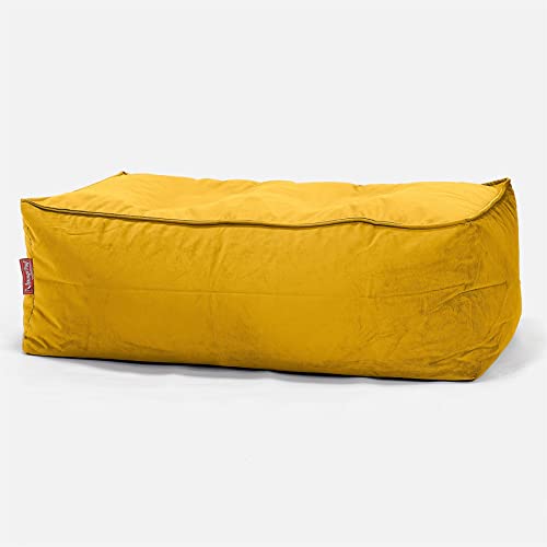 Lounge Pug, Groß Fußhocker Pouf, Samt Gold von Lounge Pug