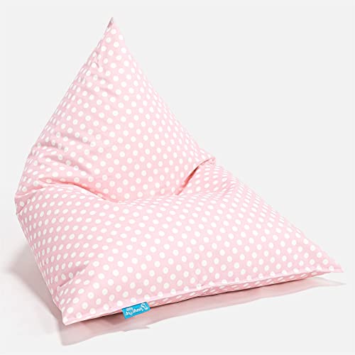 Lounge Pug Kinder dreieckiger Sitzsack Gaming, Getupft, Kinderzimmer, Wohnzimmermöbel von Lounge Pug