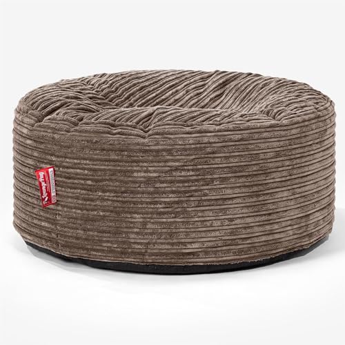 Lounge Pug, Sitzhocker Pouf, Sitzpouf, Cord Mocca von Lounge Pug