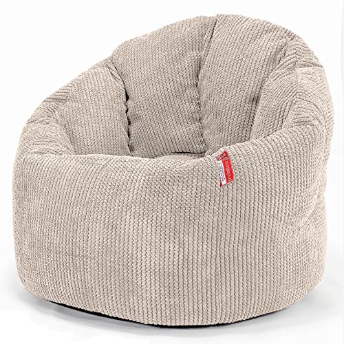 Lounge Pug, Sitzsack Kuschel Lounge Sessel, Schlafsofa, Pom-Pom Creme von Lounge Pug