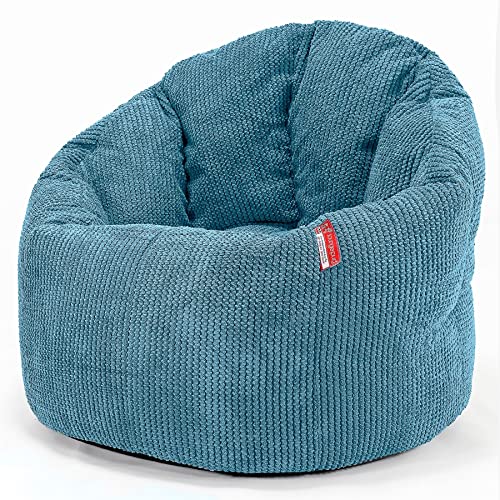 Lounge Pug, Sitzsack Kuschel Lounge Sessel, Schlafsofa, Pom-Pom Türkis von Lounge Pug