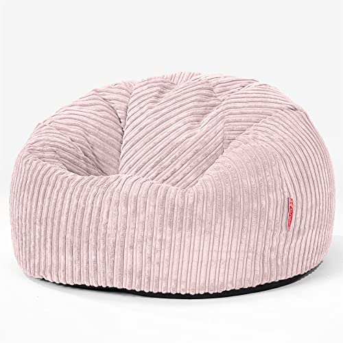 Lounge Pug - Cord- Klassischer Sitzsack Sessel - Rosa von Lounge Pug
