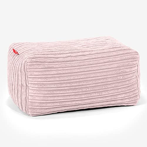 Lounge Pug - Fußhocker Pouf - Cord Rosa von Lounge Pug