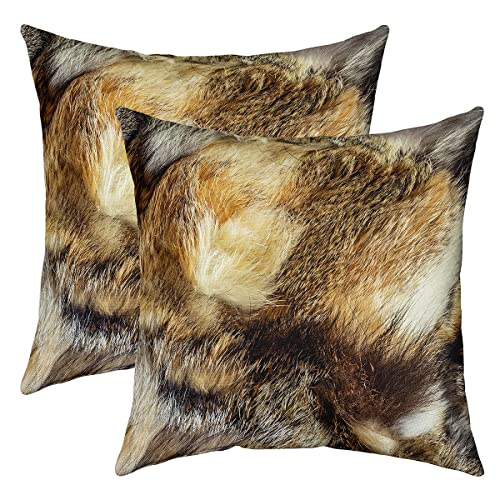 2er Set Kissenbezüge Cowhid Kissenbezüge 40x40cm Kuhfell Gedruckt Dekokissen für Home Dekor Kissenhülle Kissenbezug Umkehrbar Bauernhaus Western Bauernhof Tier Haut Braun Gelb Wurf Dekokissen 2er Set Kissenbezüge Cowhid Kissenbezüge 40x40cm Kuhfell Gedruckt Dekokissen für Home Dekor Kissenhülle Kissenbezug Umkehrbar Bauernhaus Western Bauernhof Tier Haut Braun Gelb Wurf Dekokissen von Loussiesd