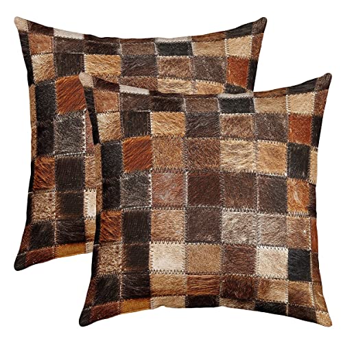 2er Set Kissenbezüge Kuhfell Kissenbezüge 40x40cm Weiches Rindsleder Rustikale Western Wild Animal Skin Quadrat Dekokissen Sofa Kissenhülle Dunkelbraun Kissenbezug Sofakissen Couchkissen 2er Set Kissenbezüge Kuhfell Kissenbezüge 40x40cm Weiches Rindsleder Rustikale Western Wild Animal Skin Quadrat Dekokissen Sofa Kissenhülle Dunkelbraun Kissenbezug Sofakissen Couchkissen von Loussiesd
