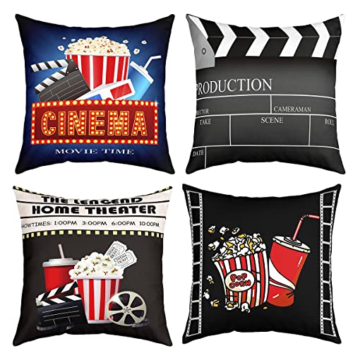 4er Set Kissenbezüge Film Theater Kissenbezüge 40x40cm Kino Poster Direktor Dekokissen für Wohnzimmer Sofakissen Couchkissen Dekor Kissenbezug Umkehrbar Popcorn Vintage Alte Mode Dekor Kissenhülle 4er Set Kissenbezüge Film Theater Kissenbezüge 40x40cm Kino Poster Direktor Dekokissen für Wohnzimmer Sofakissen Couchkissen Dekor Kissenbezug Umkehrbar Popcorn Vintage Alte Mode Dekor Kissenhülle von Loussiesd