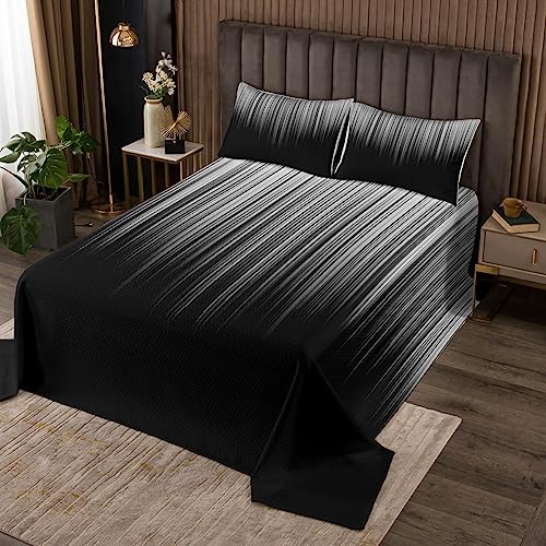 Geometrisch Abstract Ombre Tagesdecke 240x260cm Grau Schwarz Striped Steppdecke Für Kinder Jungen Mädchen Wohndecke weich Modern Abstrakte Kunst Bettüberwurf Dekor Doppelbett Gesteppt 3Stück Geometrisch Abstract Ombre Tagesdecke 240x260cm Grau Schwarz Striped Steppdecke Für Kinder Jungen Mädchen Wohndecke weich Modern Abstrakte Kunst Bettüberwurf Dekor Doppelbett Gesteppt 3Stück von Loussiesd