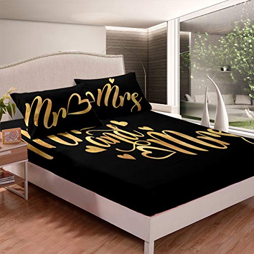 Herzmuster Bettlaken Set für Männer Frauen Paar Liebe Herz Spannbetttuch Modern Simple Spannbettlaken 90x200cm Atmungsaktive Schwarz Golden 2Pcs Herzmuster Bettlaken Set für Männer Frauen Paar Liebe Herz Spannbetttuch Modern Simple Spannbettlaken 90x200cm Atmungsaktive Schwarz Golden 2Pcs von Loussiesd