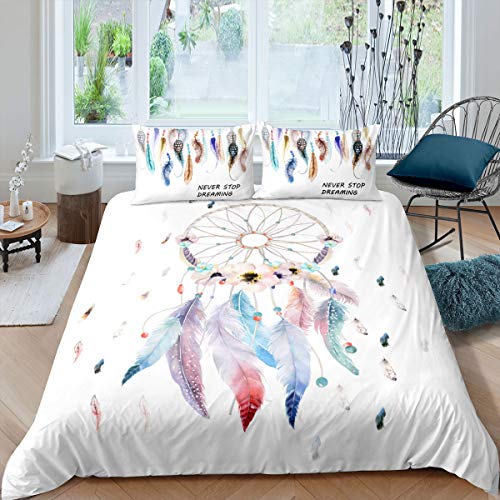 Kinder Traumf?nger Bettw?sche 135x200cm M?dchen Feder Blumen Traumf?nger Bettbezug Set mit 1 Kissenbezug 80x80cm Super Weich Leicht Mikrofaser Bettw?sche Set Exotisch B?hmen Bunt Feder Dekor Kinder Traumf?nger Bettw?sche 135x200cm M?dchen Feder Blumen Traumf?nger Bettbezug Set mit 1 Kissenbezug 80x80cm Super Weich Leicht Mikrofaser Bettw?sche Set Exotisch B?hmen Bunt Feder Dekor von Loussiesd