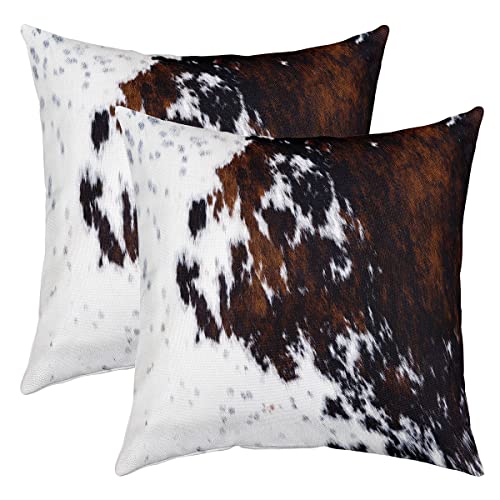 Kuhfell Gedruckte Kissenbezüge 50x50cm 2er Set Kissenbezüge Kuhfell Kissenbezug Kissenhülle für Wohnzimmer Schlafzimmer Bauernhaus Western Bauernhof Tier Haut Sofakissen Couchkissen für Sofa Kuhfell Gedruckte Kissenbezüge 50x50cm 2er Set Kissenbezüge Kuhfell Kissenbezug Kissenhülle für Wohnzimmer Schlafzimmer Bauernhaus Western Bauernhof Tier Haut Sofakissen Couchkissen für Sofa von Loussiesd