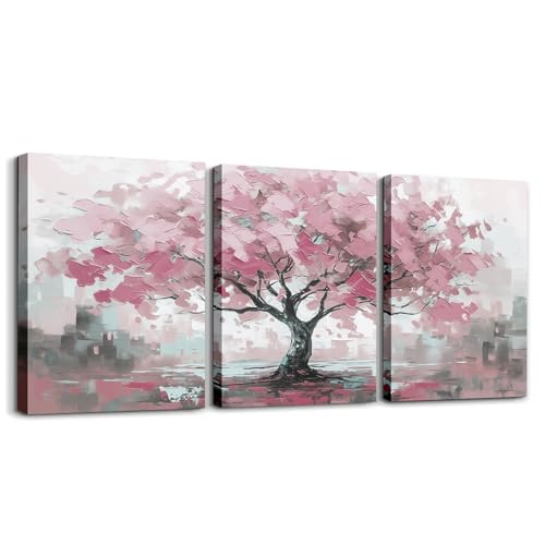 Loussiesd Baum des Lifs 3er Poster Set für Wohnzimmer Botanisches Bild Leinwandbilder Natürliches Thema Büro Wandbilder Rosa Grau Deko Bilder Loussiesd Baum des Lifs 3er Poster Set für Wohnzimmer Botanisches Bild Leinwandbilder Natürliches Thema Büro Wandbilder Rosa Grau Deko Bilder von Loussiesd