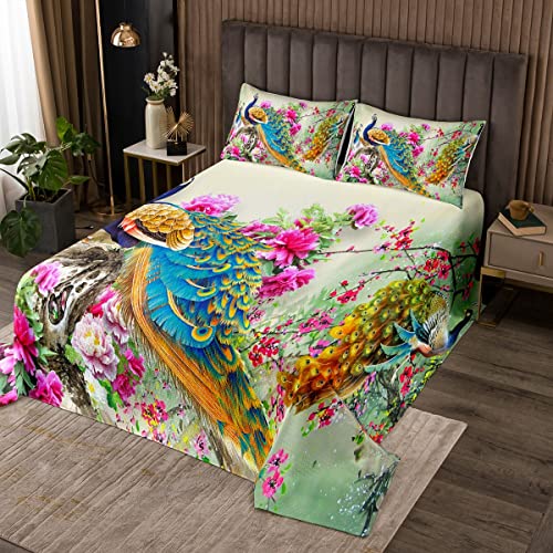 Loussiesd Blumen Pfau Tagesdecke 240x260cm Pfauenfedern Entwurf Bettüberwurf für Kinder Jungen Mädchen Tier Thema Steppdecke Tierwelt Wohndecke Doppelbett Gesteppt Loussiesd Blumen Pfau Tagesdecke 240x260cm Pfauenfedern Entwurf Bettüberwurf für Kinder Jungen Mädchen Tier Thema Steppdecke Tierwelt Wohndecke Doppelbett Gesteppt von Loussiesd