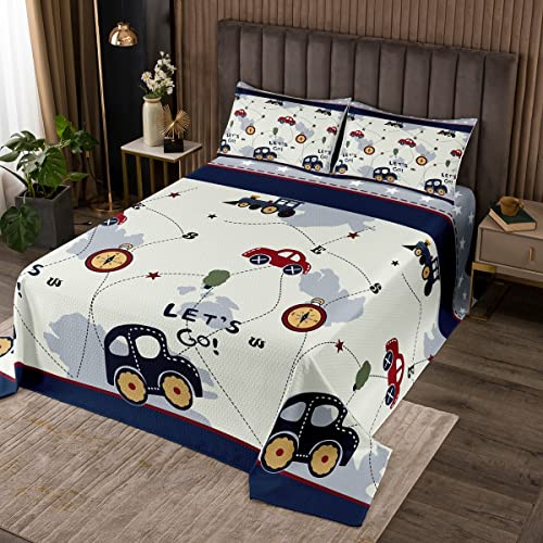 Loussiesd Cartoon Auto Bettüberwurf Ausrüstung LKW Tagesdecke 170x210cm für Kinder Jungen Mädchen Dekor Baugewerbe Site Autos Steppdecke Mikrofaser Wohndecke Schlafzimmer Doppelbett Gesteppt Loussiesd Cartoon Auto Bettüberwurf Ausrüstung LKW Tagesdecke 170x210cm für Kinder Jungen Mädchen Dekor Baugewerbe Site Autos Steppdecke Mikrofaser Wohndecke Schlafzimmer Doppelbett Gesteppt von Loussiesd