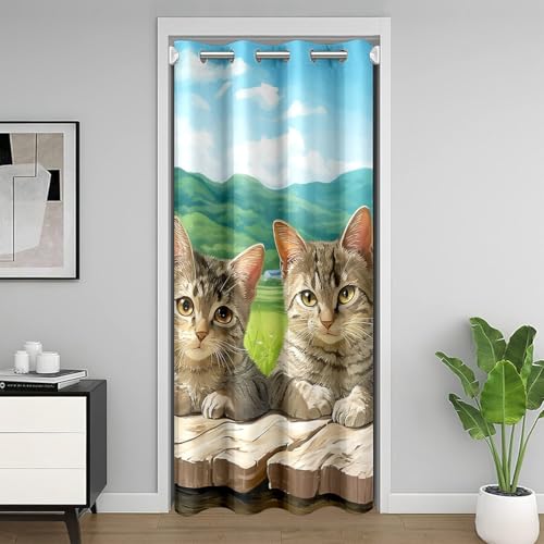 Loussiesd Cartoon Kat Türvorhang 150x203cm Niedliche Katze Tier Vorhang für Innentür Raumteiler für Jungen Mädchen Kinder Zimmer Divider Vorhang Aquarell Katze Druck Blau Türvorhang Grün Loussiesd Cartoon Kat Türvorhang 150x203cm Niedliche Katze Tier Vorhang für Innentür Raumteiler für Jungen Mädchen Kinder Zimmer Divider Vorhang Aquarell Katze Druck Blau Türvorhang Grün von Loussiesd