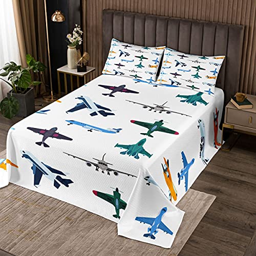Loussiesd Flugzeug gesteppte Decke Flugzeug Decke Set Hubschrauber Flugzeug Gesteppte Tagesdecke für Kinder Jungen Luftfahrt Reisen Gesteppt Militär Bettwäsche Bezug Einzelgröße Loussiesd Flugzeug gesteppte Decke Flugzeug Decke Set Hubschrauber Flugzeug Gesteppte Tagesdecke für Kinder Jungen Luftfahrt Reisen Gesteppt Militär Bettwäsche Bezug Einzelgröße von Loussiesd