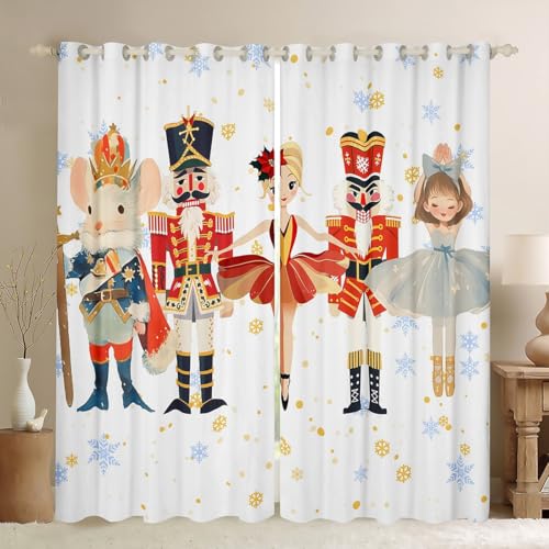 Loussiesd Frohe Weihnachten Vorhänge 183x117cm Weihnachten Nussknacker Gardinen für Kinder Jungen Mädchen Weihnachten Winterurlaub Fenstervorhang Neujahr Thema Gardinen Zimmer Dekor Loussiesd Frohe Weihnachten Vorhänge 183x117cm Weihnachten Nussknacker Gardinen für Kinder Jungen Mädchen Weihnachten Winterurlaub Fenstervorhang Neujahr Thema Gardinen Zimmer Dekor von Loussiesd