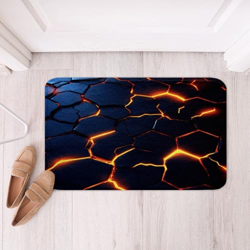 Loussiesd Geometrie Badematte 50x80cm Waben 3D Crack Effekt Badezimmerteppich Schwarz Geometrie Abstrakt Badteppiche für Badezimmer Wohnzimmer Badteppiche Moderne Kunst Badvorleger Waschbar Loussiesd Geometrie Badematte 50x80cm Waben 3D Crack Effekt Badezimmerteppich Schwarz Geometrie Abstrakt Badteppiche für Badezimmer Wohnzimmer Badteppiche Moderne Kunst Badvorleger Waschbar von Loussiesd