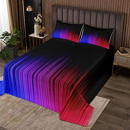 Loussiesd Geometrisch Abstract Ombre Dekorative Tagesdecke 170x210cm Weich Schwarz Blau Lila Rosa Striped Quadratisch Steppdecke Kinder Wohndecke Modern Bettüberwurf Dekor Doppelbett Gesteppt 2Stück Loussiesd Geometrisch Abstract Ombre Dekorative Tagesdecke 170x210cm Weich Schwarz Blau Lila Rosa Striped Quadratisch Steppdecke Kinder Wohndecke Modern Bettüberwurf Dekor Doppelbett Gesteppt 2Stück von Loussiesd