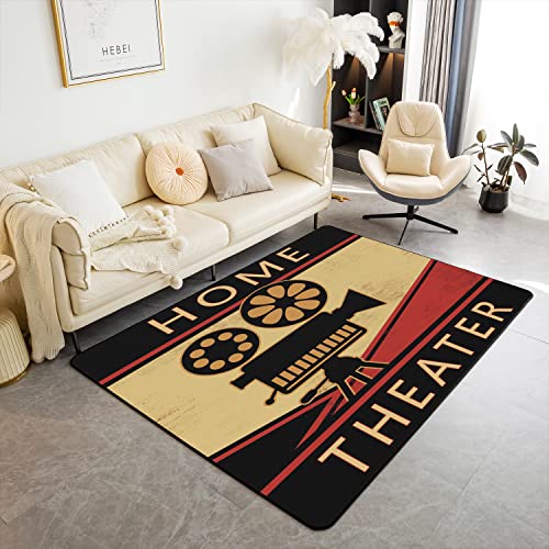 Loussiesd Home Film Theater Decor Teppich, Kino Poster Indoor Bodenmatte für Balkon Terrasse Cartoon Vidicon Kino Wohnzimmer Teppiche Anti-Rutsch Old Fashion Home Decor Wohnzimmerteppich 100x150cm Loussiesd Home Film Theater Decor Teppich, Kino Poster Indoor Bodenmatte für Balkon Terrasse Cartoon Vidicon Kino Wohnzimmer Teppiche Anti-Rutsch Old Fashion Home Decor Wohnzimmerteppich 100x150cm von Loussiesd