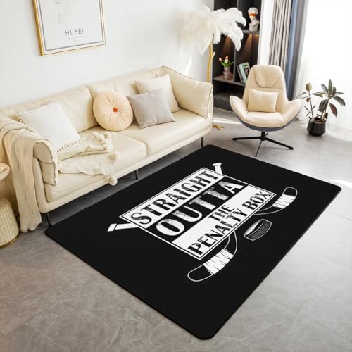 Loussiesd Indoor Eishockey Teppich 100x150cm Outta The Penalty Box Modern Teppich für Schlafzimmer Outdoor Balkon Wintersport Super Weich Wohnzimmerteppich Waschbar Loussiesd Indoor Eishockey Teppich 100x150cm Outta The Penalty Box Modern Teppich für Schlafzimmer Outdoor Balkon Wintersport Super Weich Wohnzimmerteppich Waschbar von Loussiesd