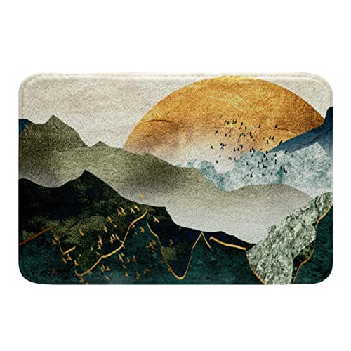 Loussiesd Japanischer Ukiyoe Weich Vlies Badteppiche Hokusai Muster Polyester Badematte 50x80cm für Kinder Aquarell Sonne Berg Badezimmerteppich Exotischer Stil Dekor für Badezimmer Boden Badvorleger Loussiesd Japanischer Ukiyoe Weich Vlies Badteppiche Hokusai Muster Polyester Badematte 50x80cm für Kinder Aquarell Sonne Berg Badezimmerteppich Exotischer Stil Dekor für Badezimmer Boden Badvorleger von Loussiesd