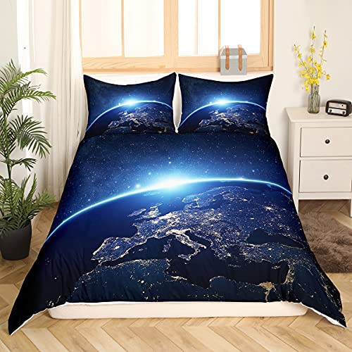 Loussiesd Kinder Jungen Erde Bettwäsche 155x220cm Planet Weltraum Bettbezug Set Dunkelblau Galaxis Erde Bettwäsche Set Jugendliche Teens Blauer Planet Bettwäsche Set mit 1 Kissenbezug 80x80cm Loussiesd Kinder Jungen Erde Bettwäsche 155x220cm Planet Weltraum Bettbezug Set Dunkelblau Galaxis Erde Bettwäsche Set Jugendliche Teens Blauer Planet Bettwäsche Set mit 1 Kissenbezug 80x80cm von Loussiesd